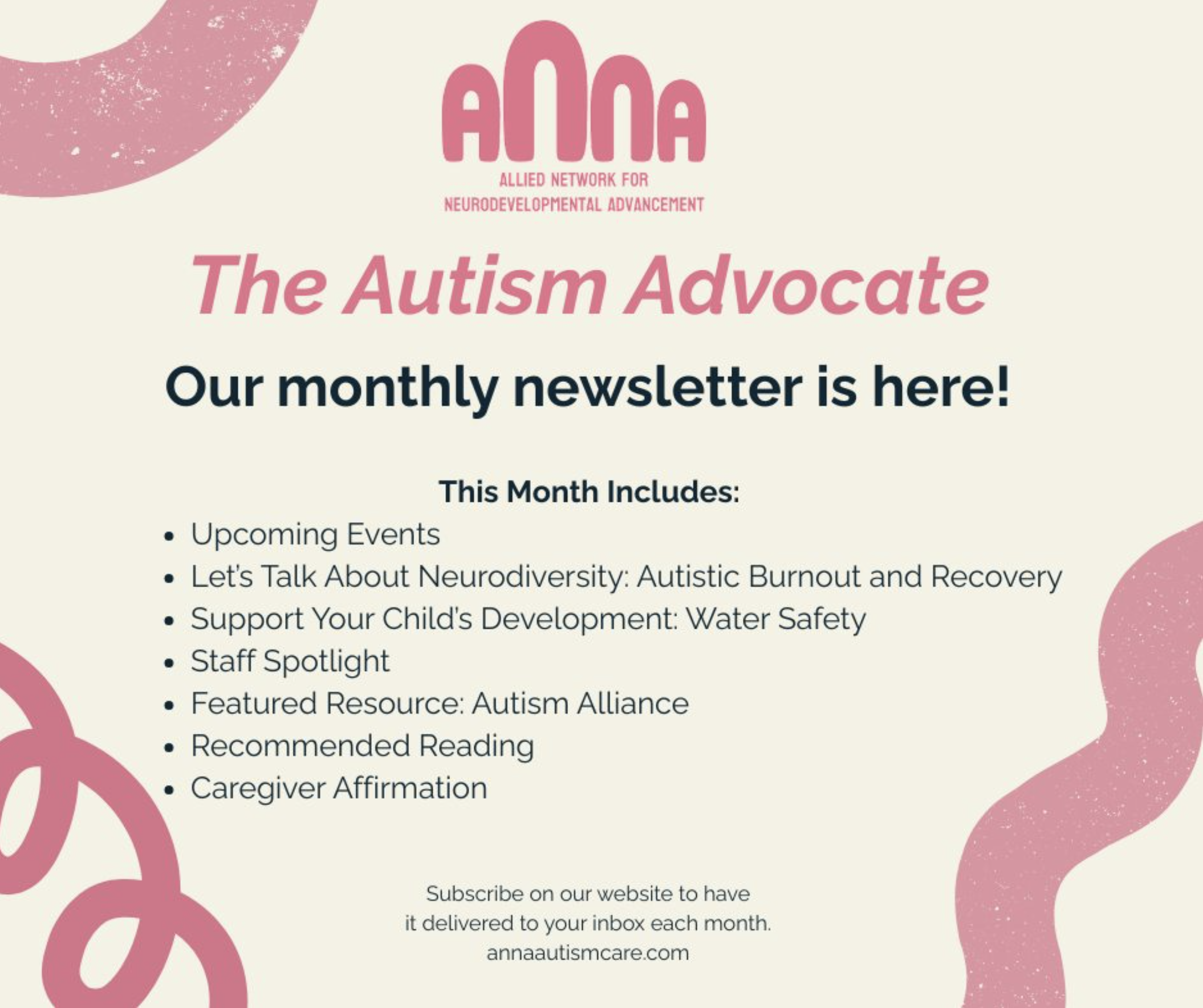 Our monthly newsletter is here